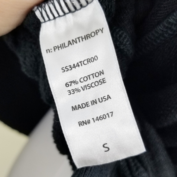 n:Philanthropy Felix lace-up sweatshirt black sm - Picture 7 of 7